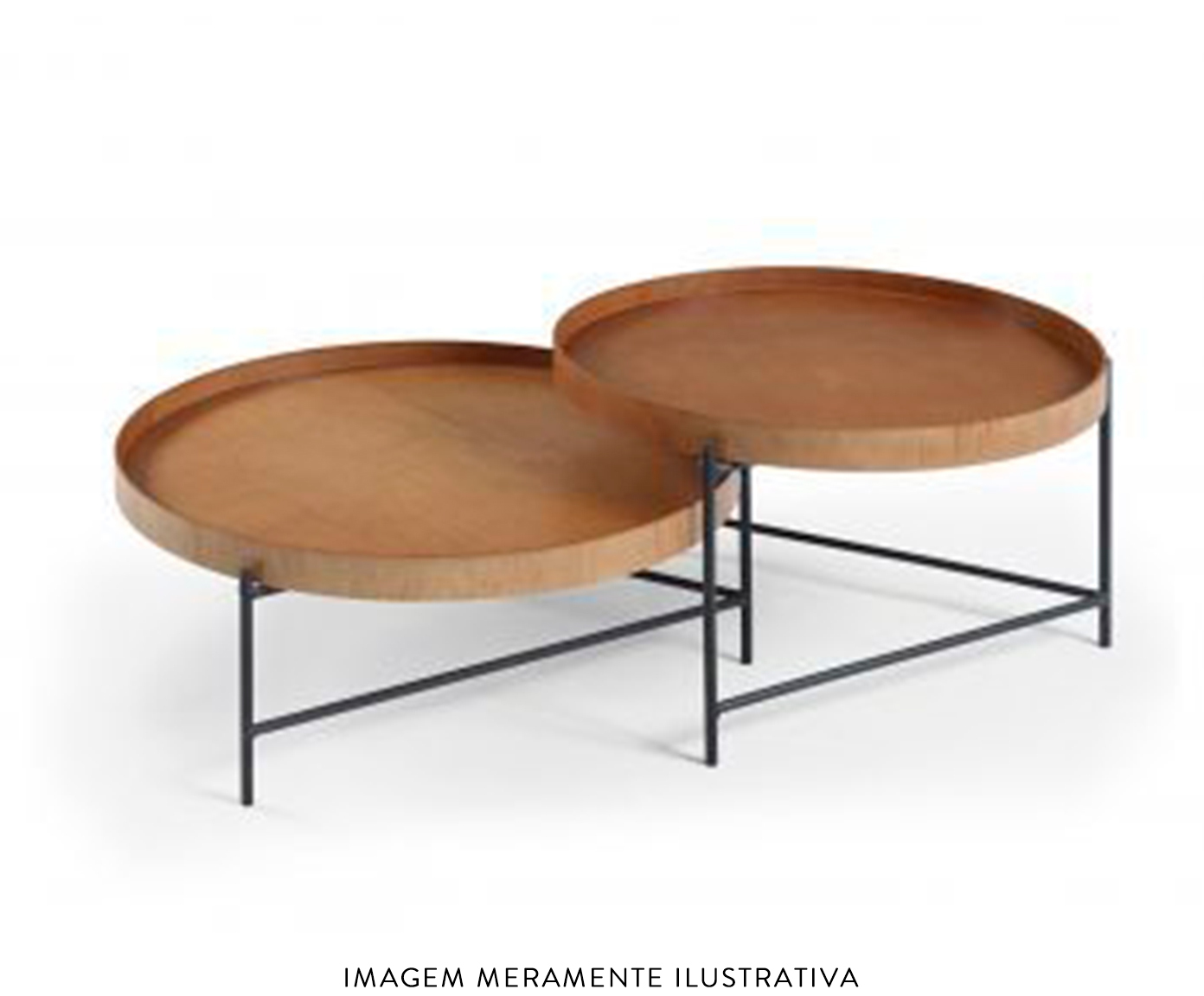Mesa de Centro Debora Laminado com Base de Metal image number 4