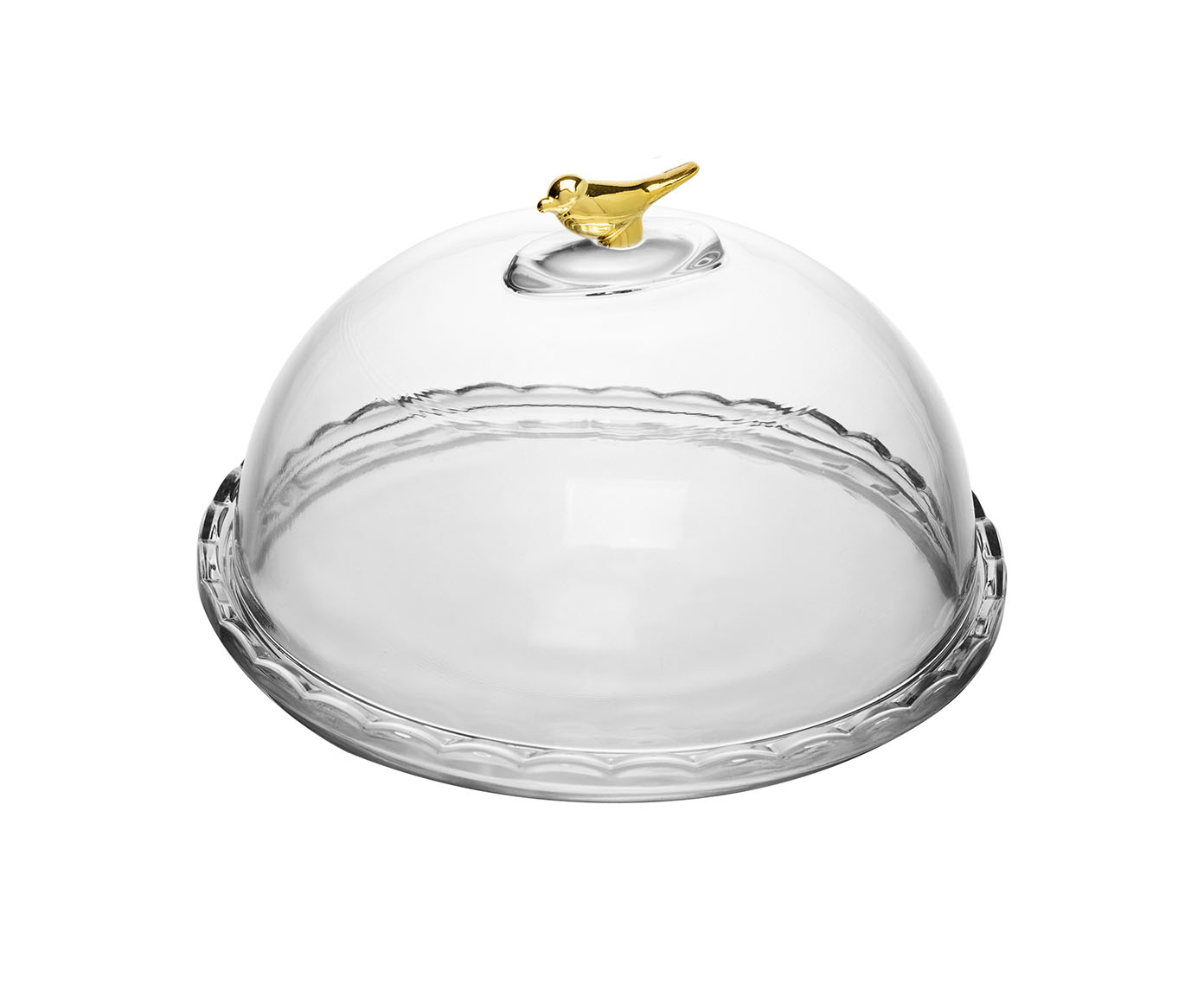 Queijeira de Cristal Ecol&oacute;gico Bird Golden - image 1