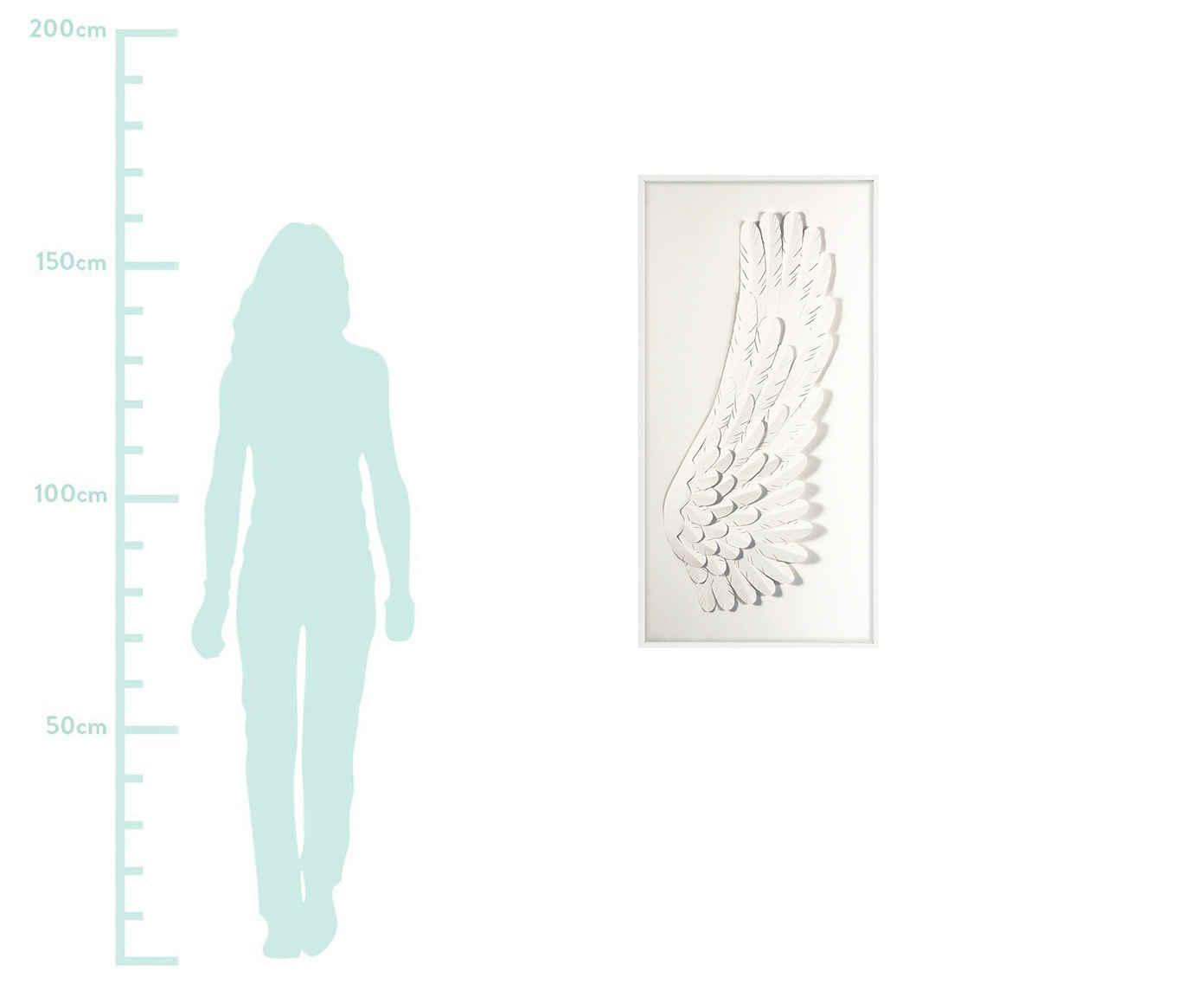Quadro Angel Right - Branco image number 1