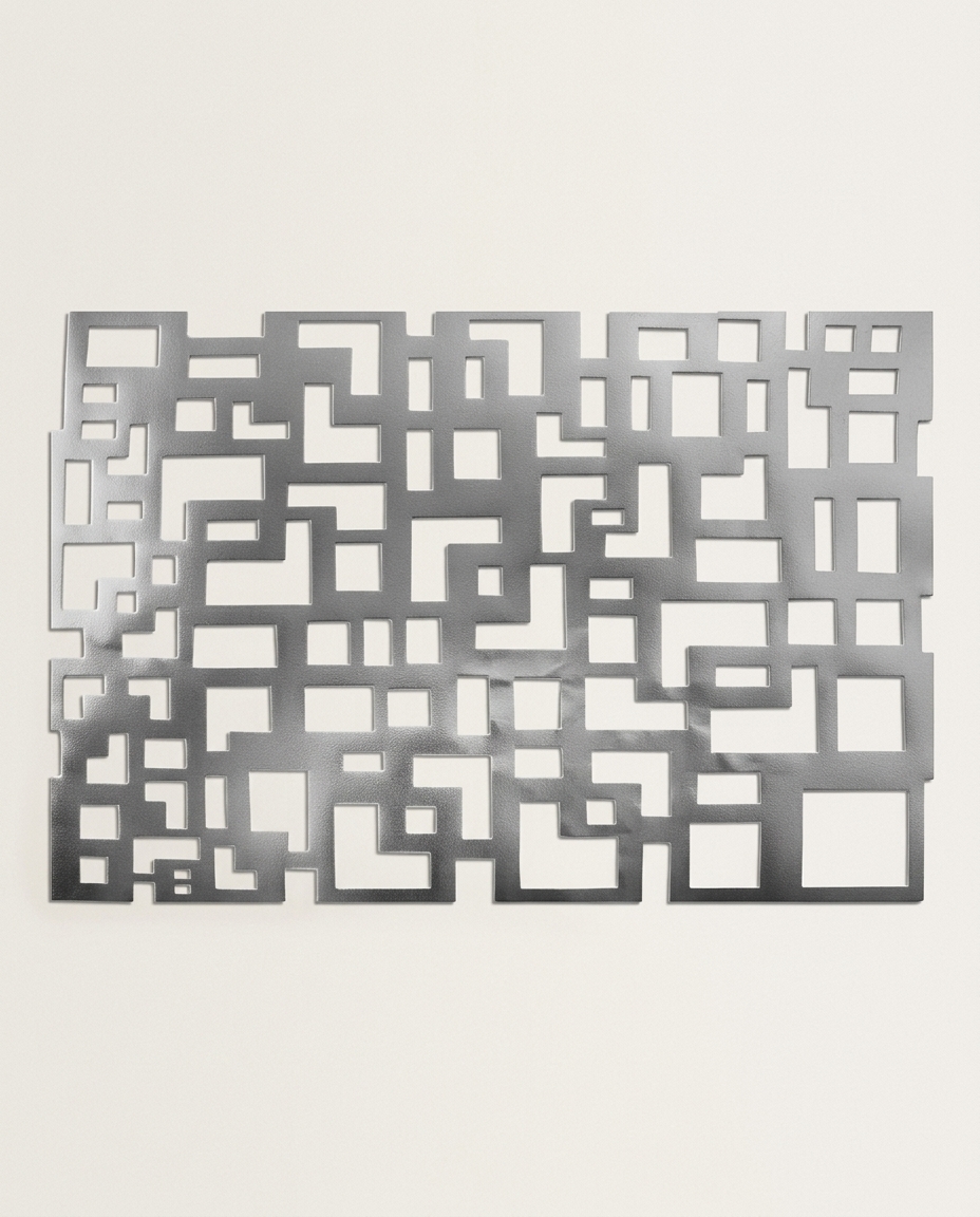 Lugar Americano Geometric Prata - image 0