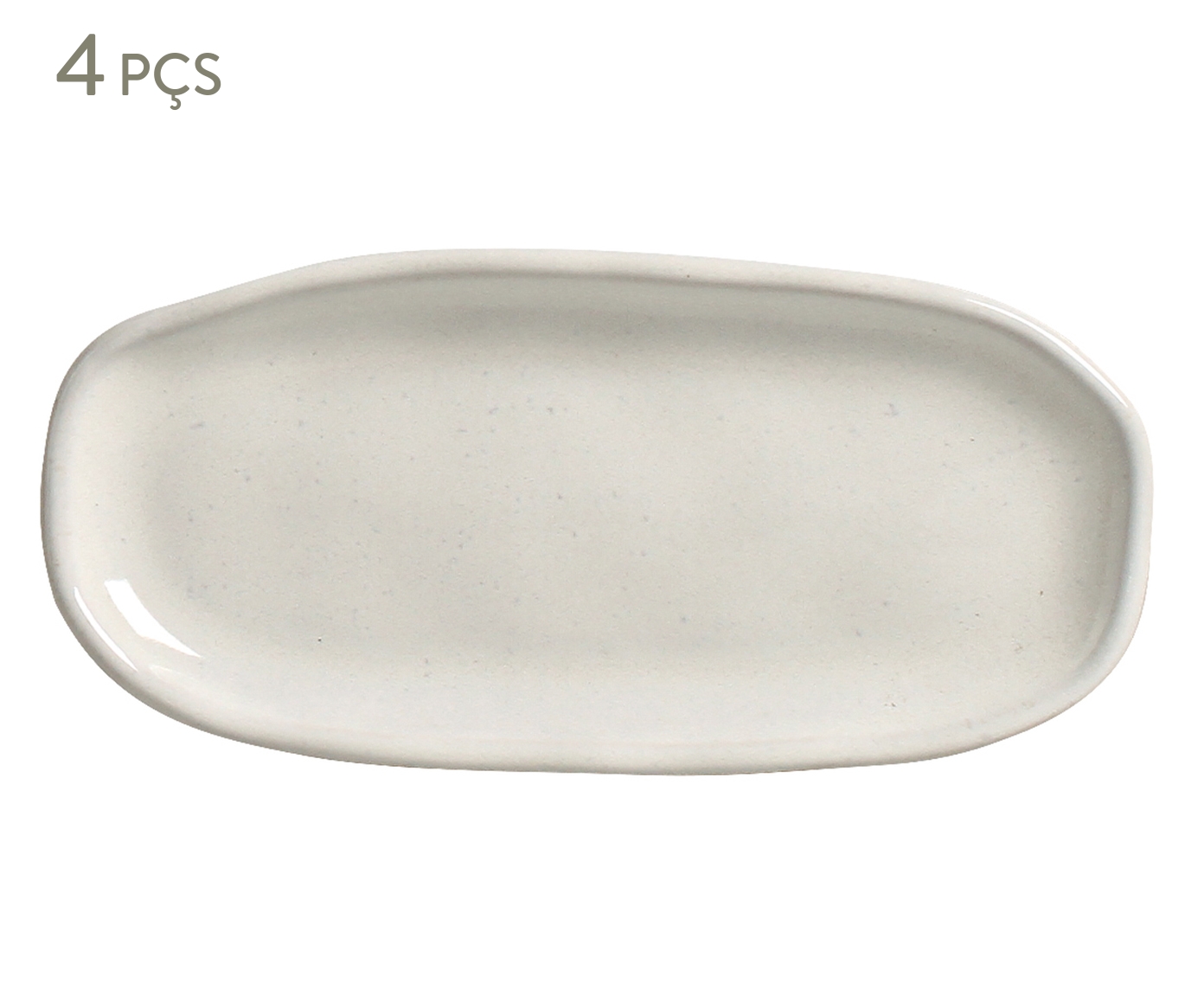 Jogo de Travessas Oval Rasa Mini Org&acirc;nico Glam Branco image number 0