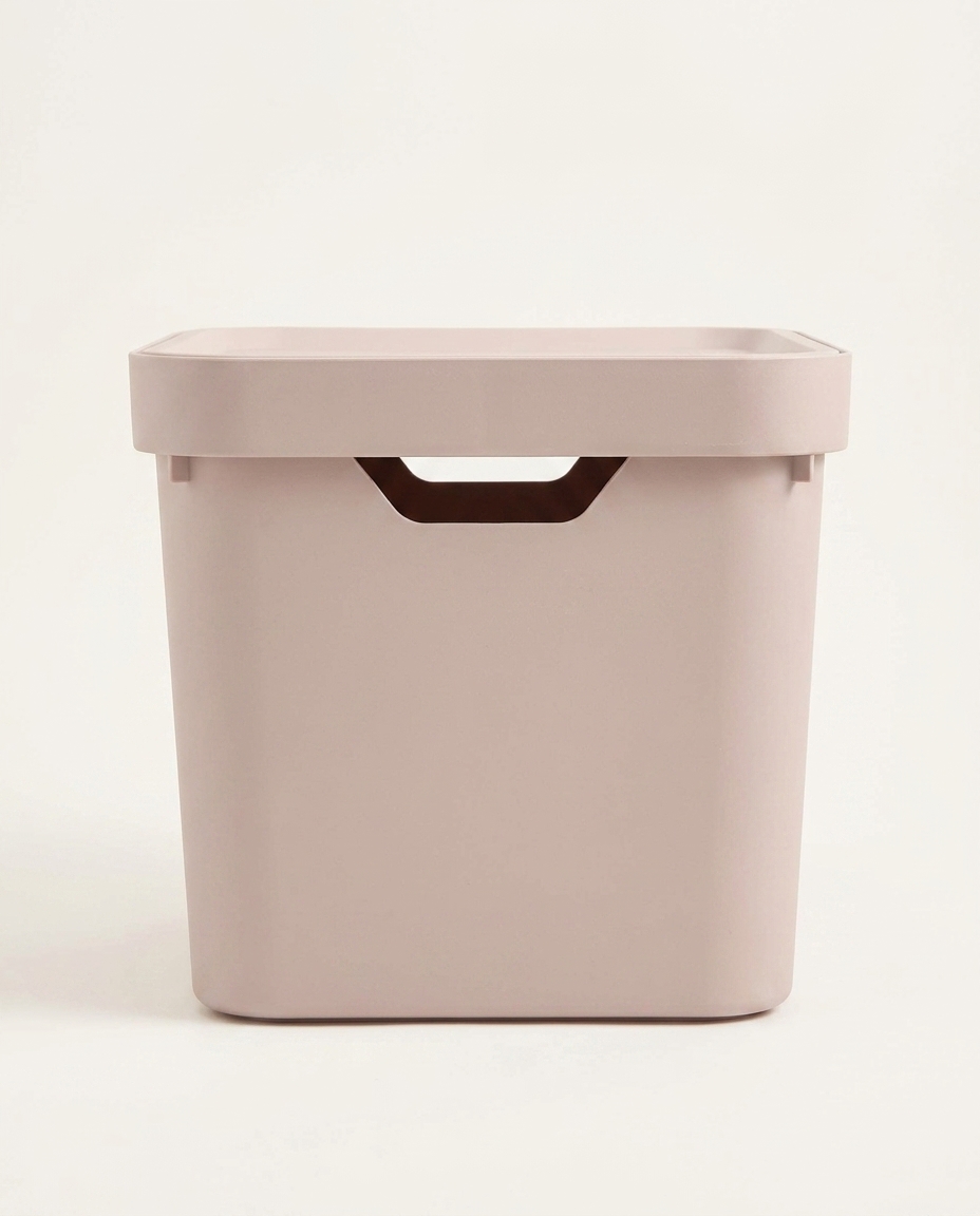 Caixa Organizadora Cube com Tampa Rosa - 36X24,5X27cm image number 3