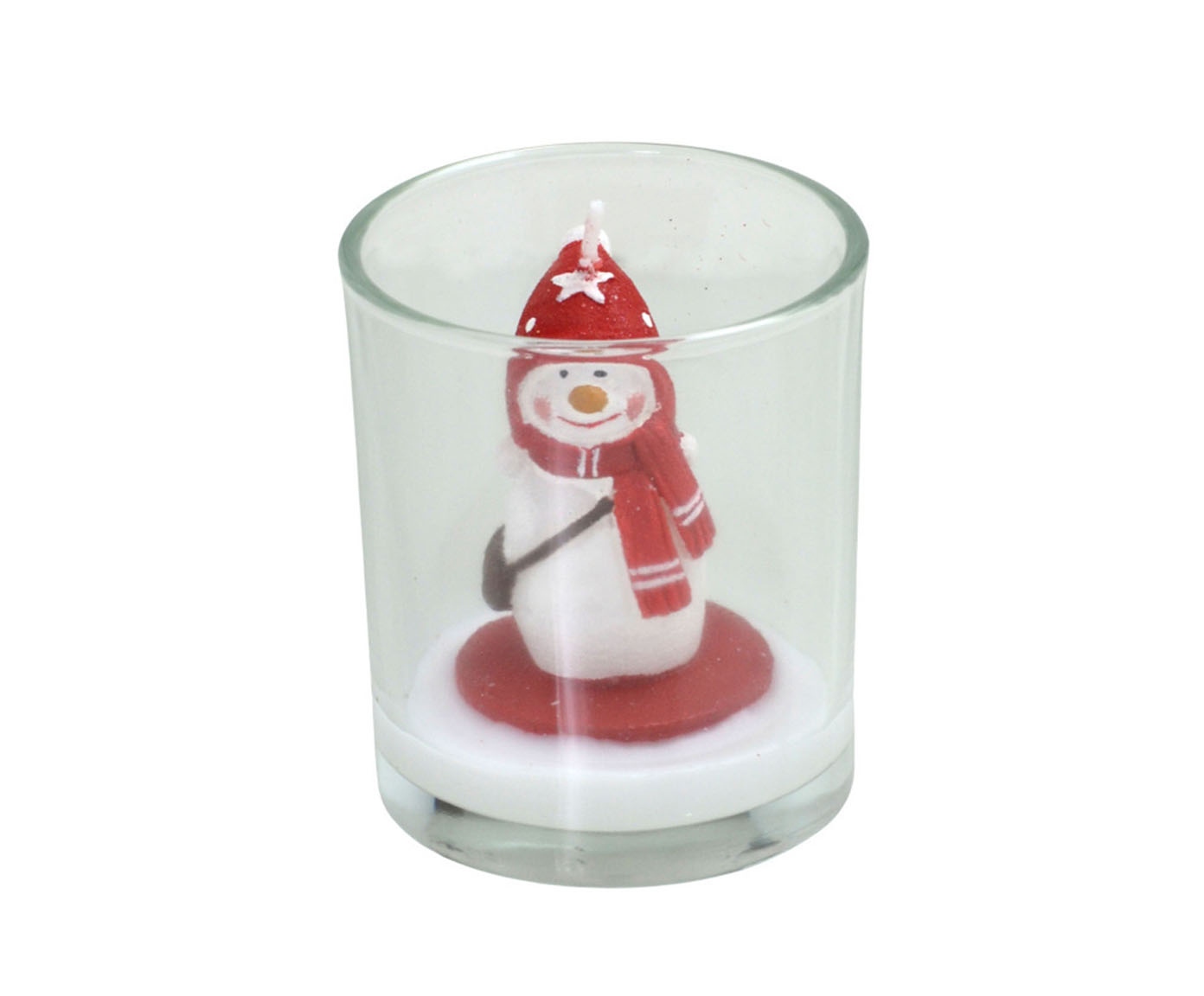 Vela Boneco de Neve No Copo Frosty Glow - image 0