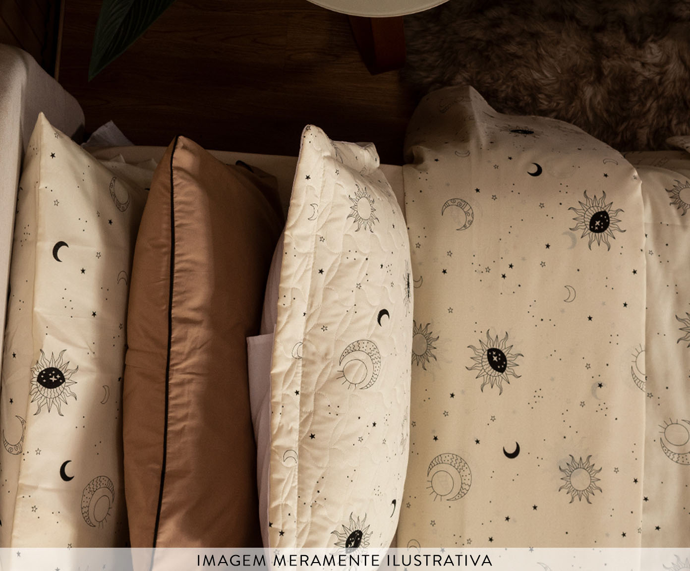 Capa Duvet Essencialle Sol e Lua image number 1