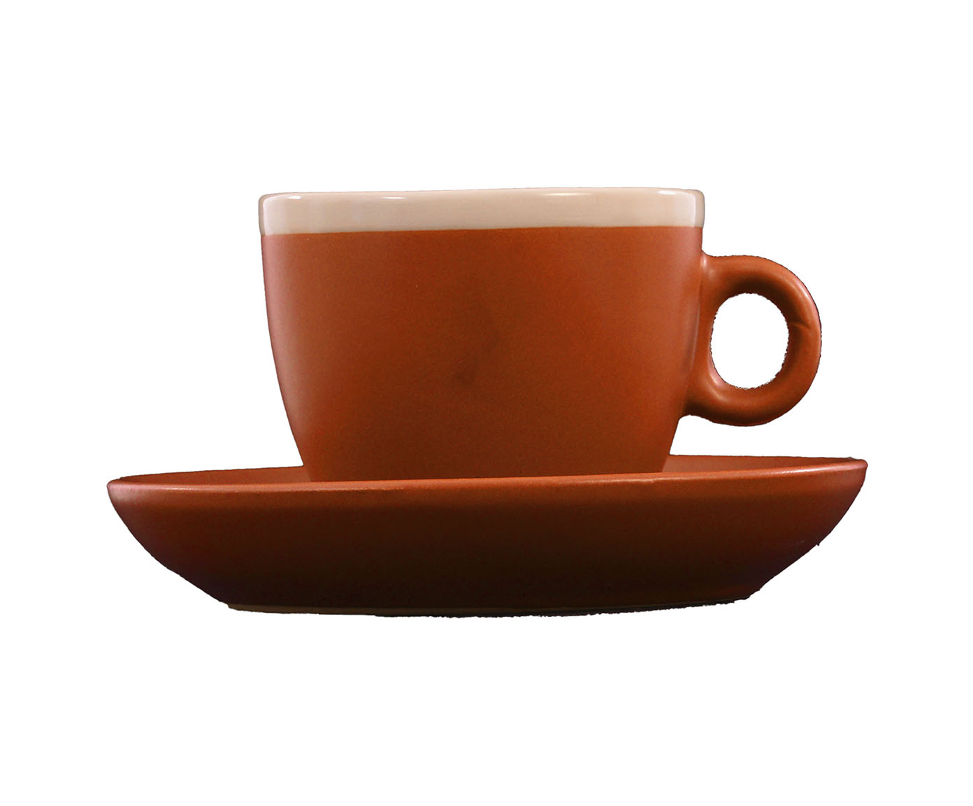 Xicara com Pires Classic Terracota - image 0