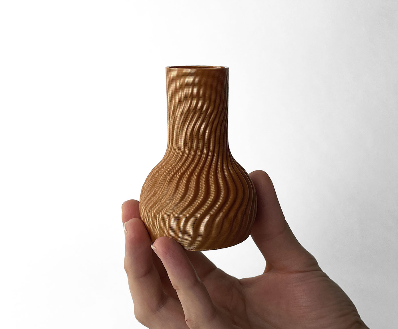 Mini Vaso Onda 2 Terracota image number 2