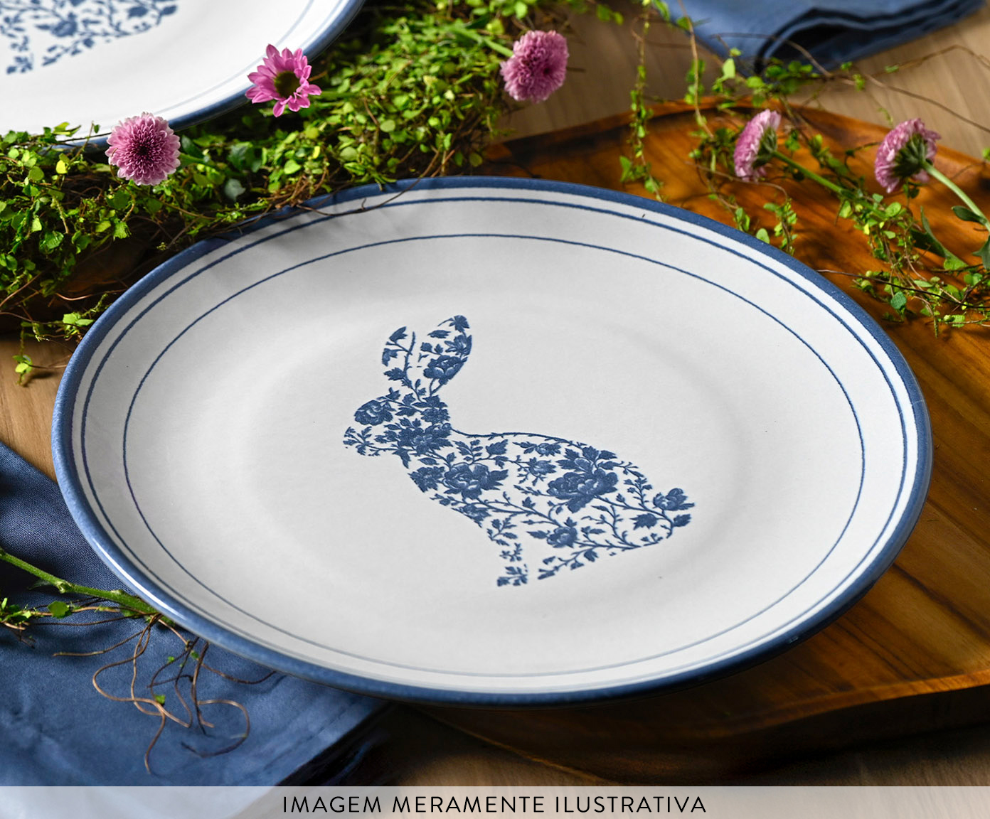 Jogo de Pratos Raso Coup Stoneware Toile image number 3