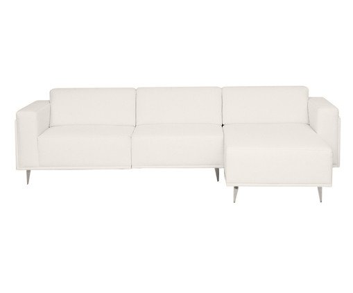 Sof&aacute; Modular com Chaise Esquerda Antonio Ch&aacute; Branco - image 0