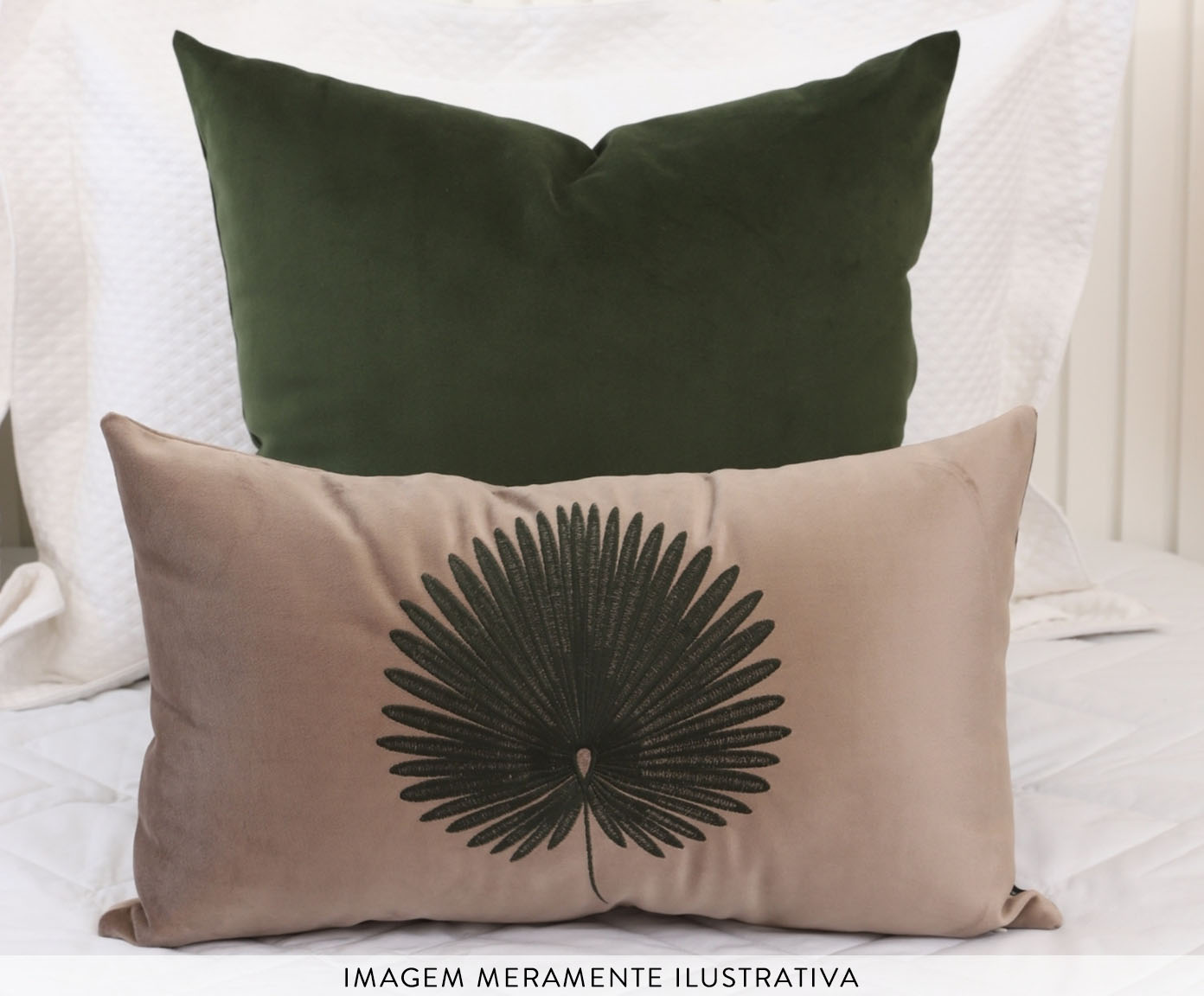 Jogo de Almofadas Lereve Fendi e Verde Musgo image number 2