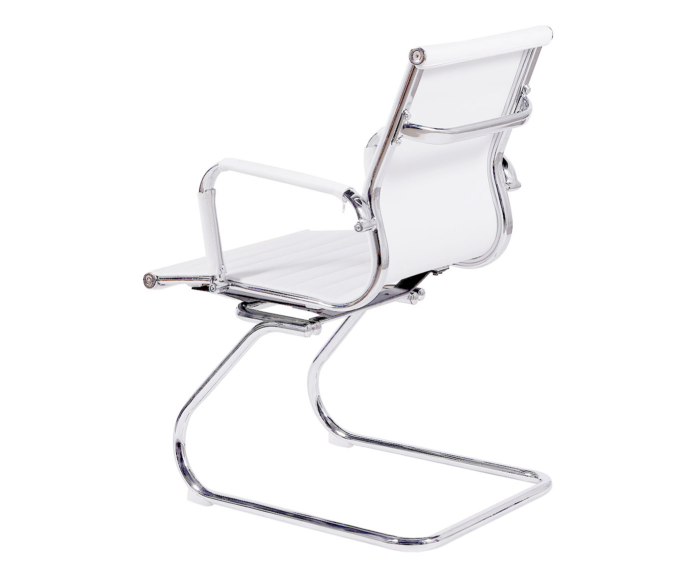 Cadeira Fixa Office Eames Esteirinha Branca - image 1