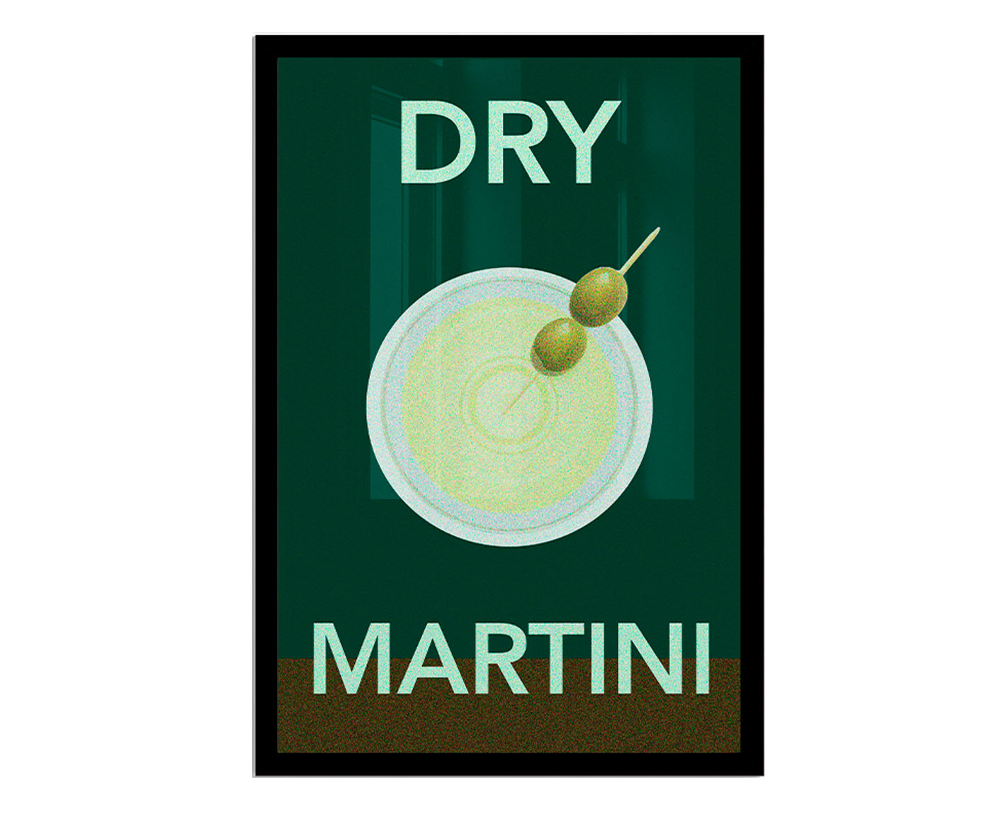 Quadro Dry Martini com Moldura Preta - image 1