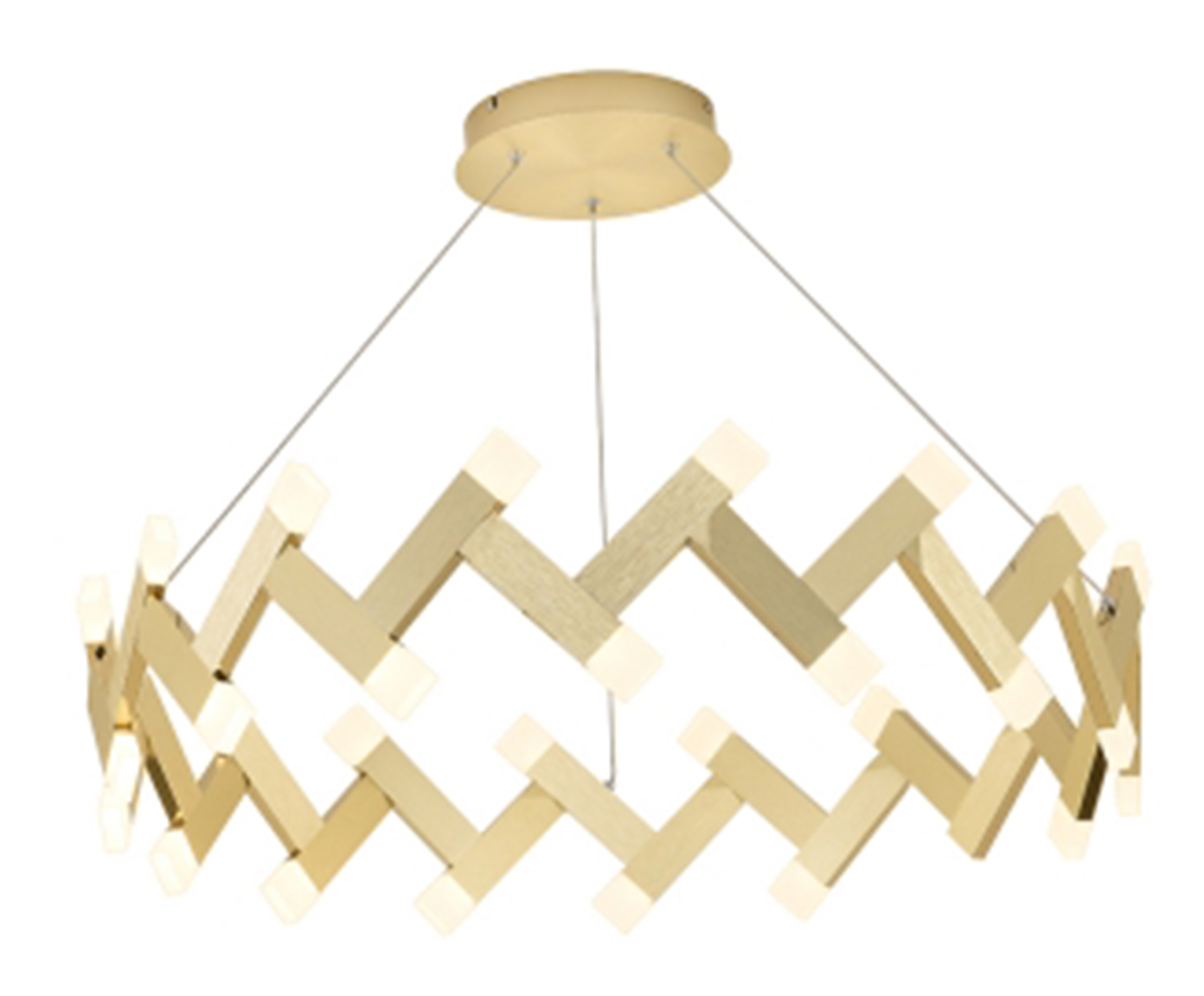 Pendente Sarau Dourado Bivolt image number 0
