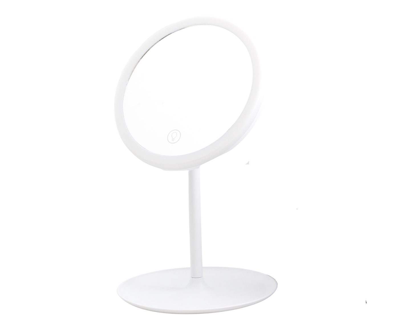 Espelho de Mesa com Led Touch Usb Branco image number 0