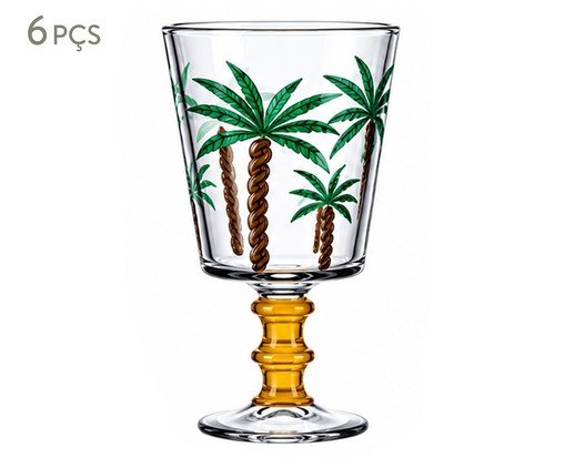 Jogo de Ta&ccedil;as para Vinho Coqueiro Verde - image 0