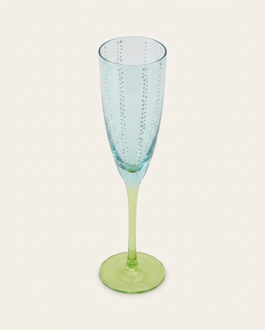 Ta&ccedil;a para Champanhe Amalfi Azul e Verde image number 4
