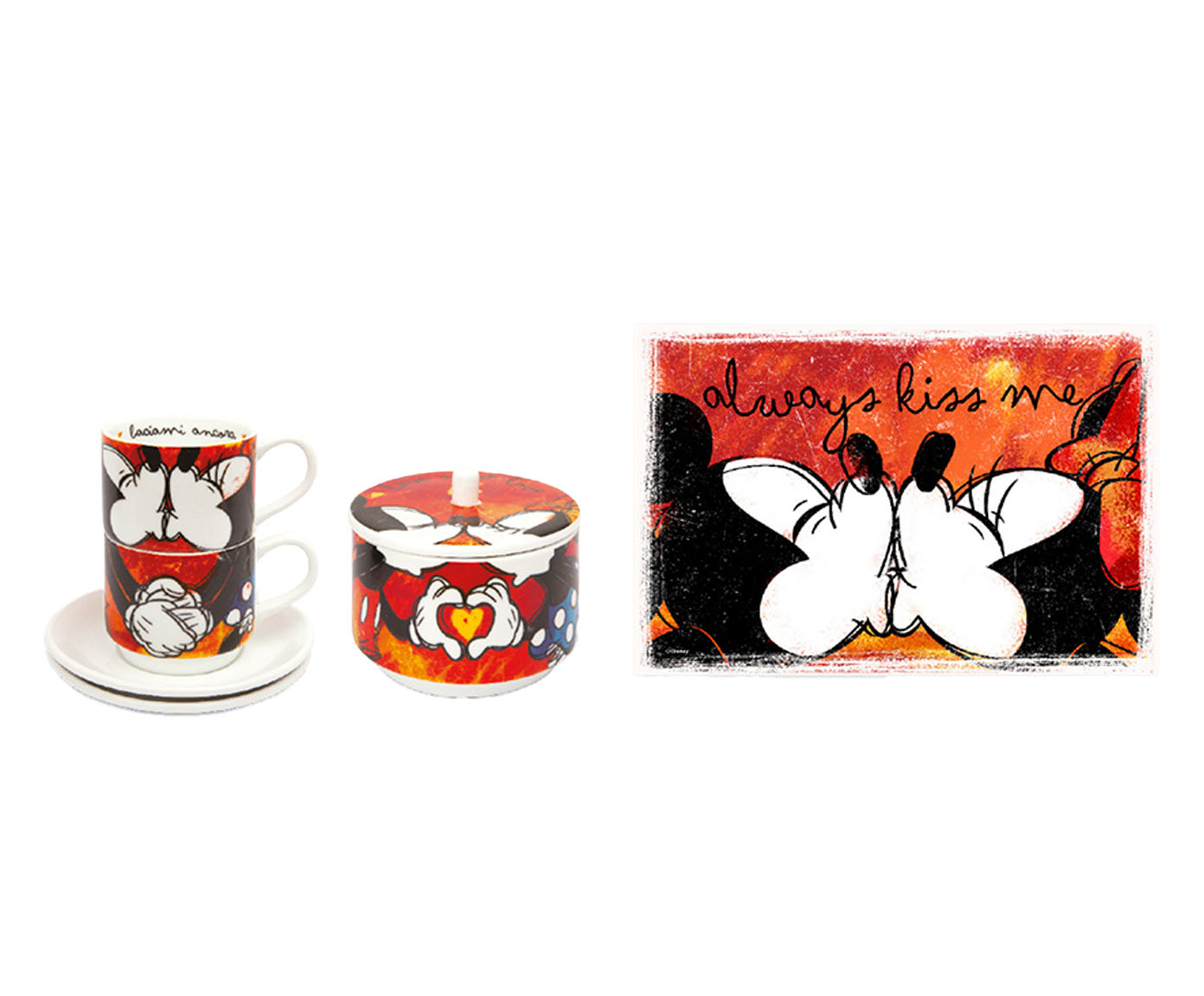 Jogo para Servir Mickey e Minnie Vermelho image number 0