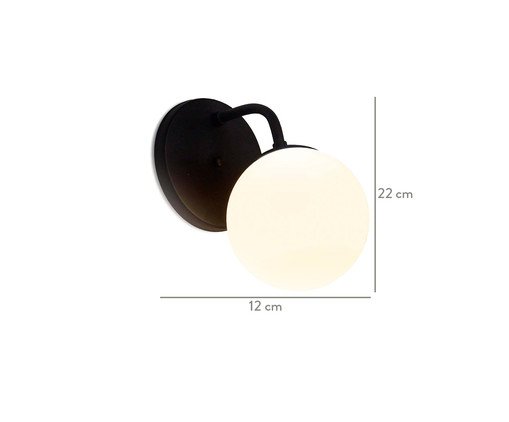 Arandela Pietro Preto - Bivolt image number 1