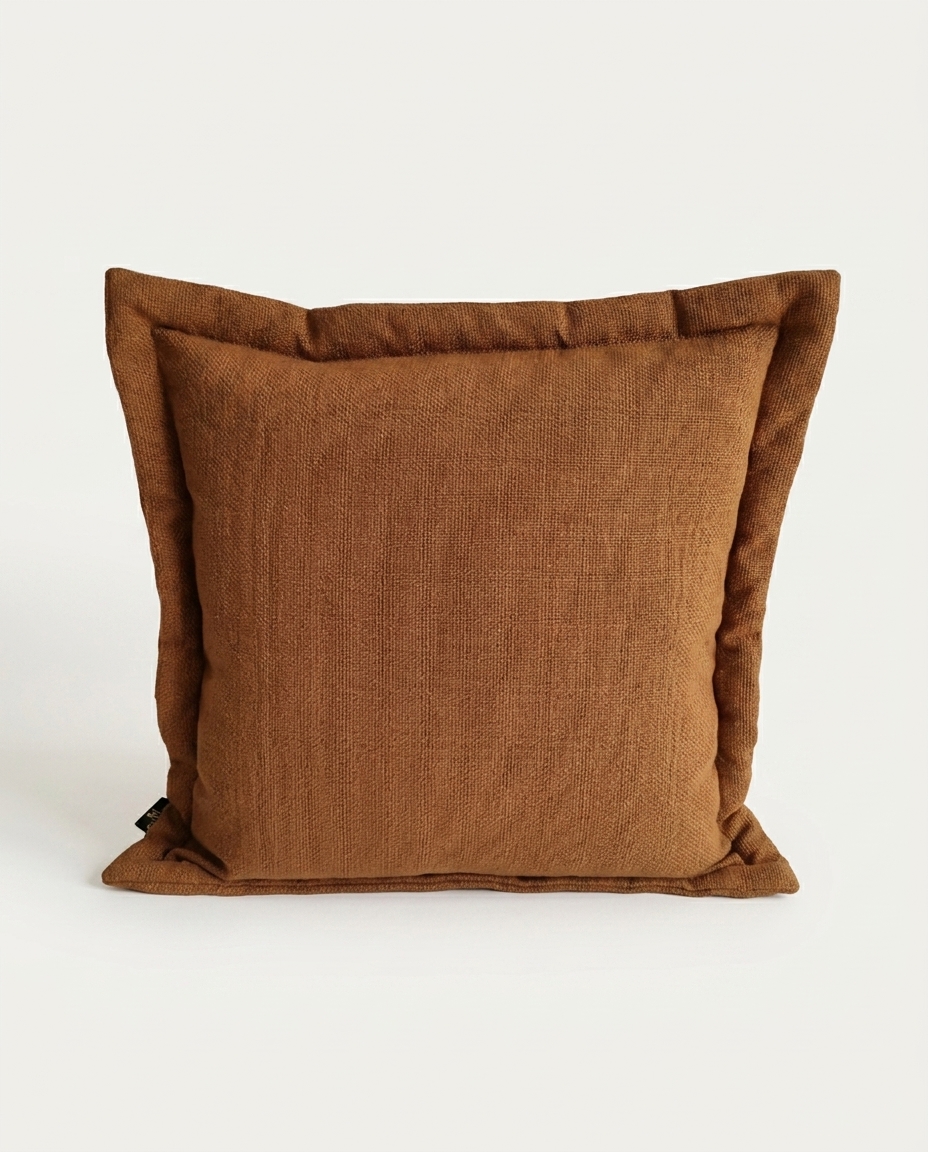 Capa de Almofada Borda Liana Chocolate image number 2