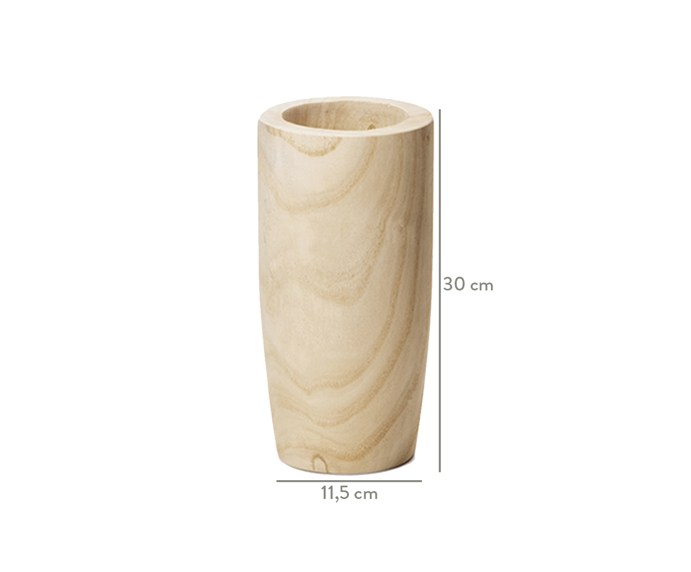 Vaso em Madeira Diann image number 2