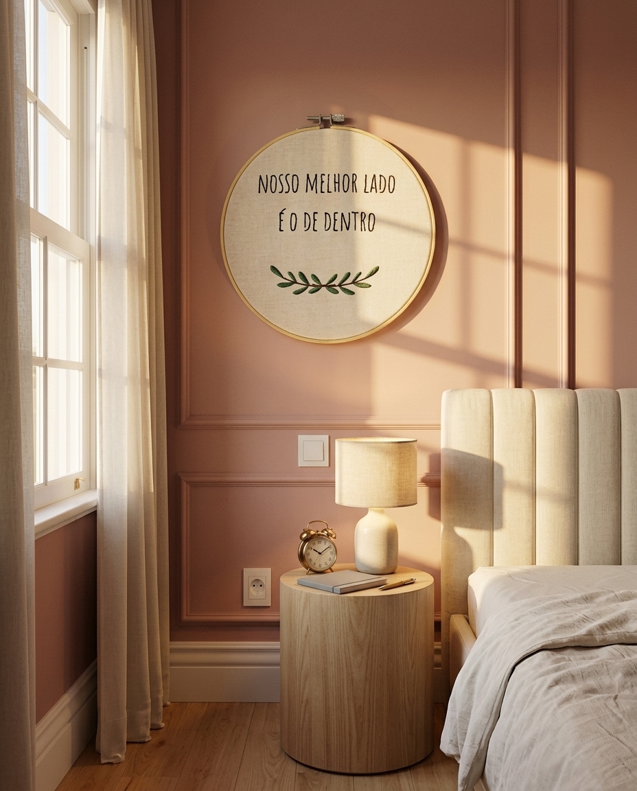 Bordado Decorativo "Nosso Melhor Lado &Eacute; O De Dentro" image number 2