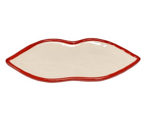Prato Labios Contorno Vermelho image number 0