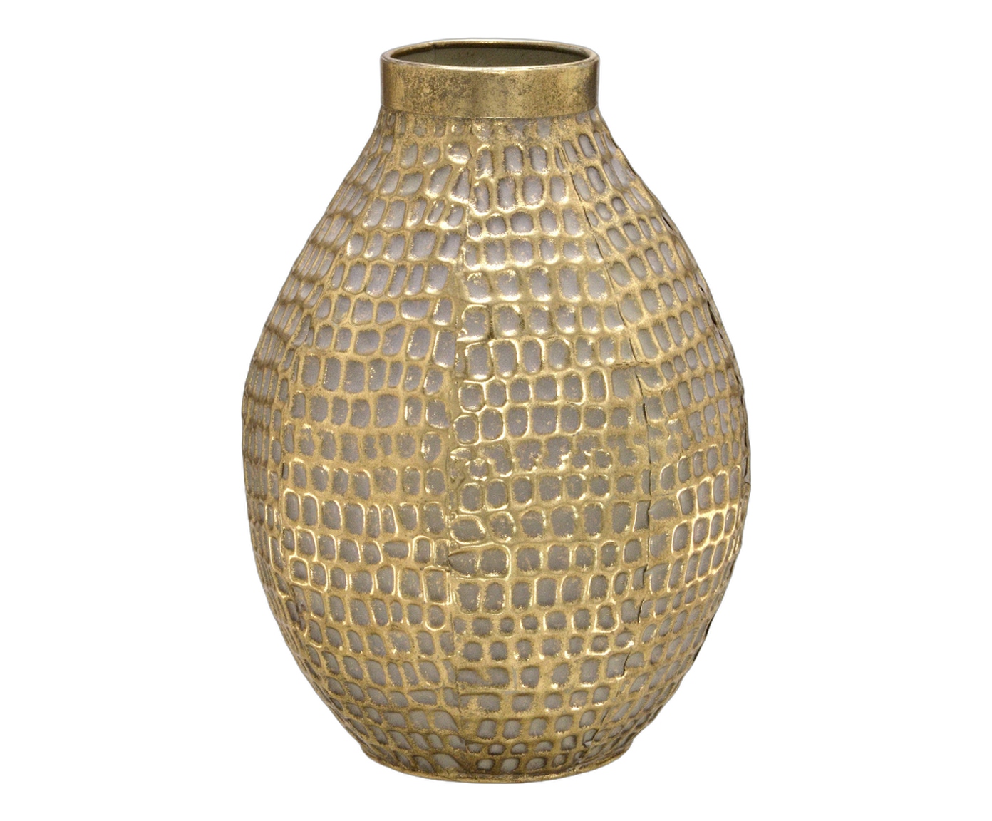 Vaso Decorativo Zymex Dourado Envelhecido image number 1