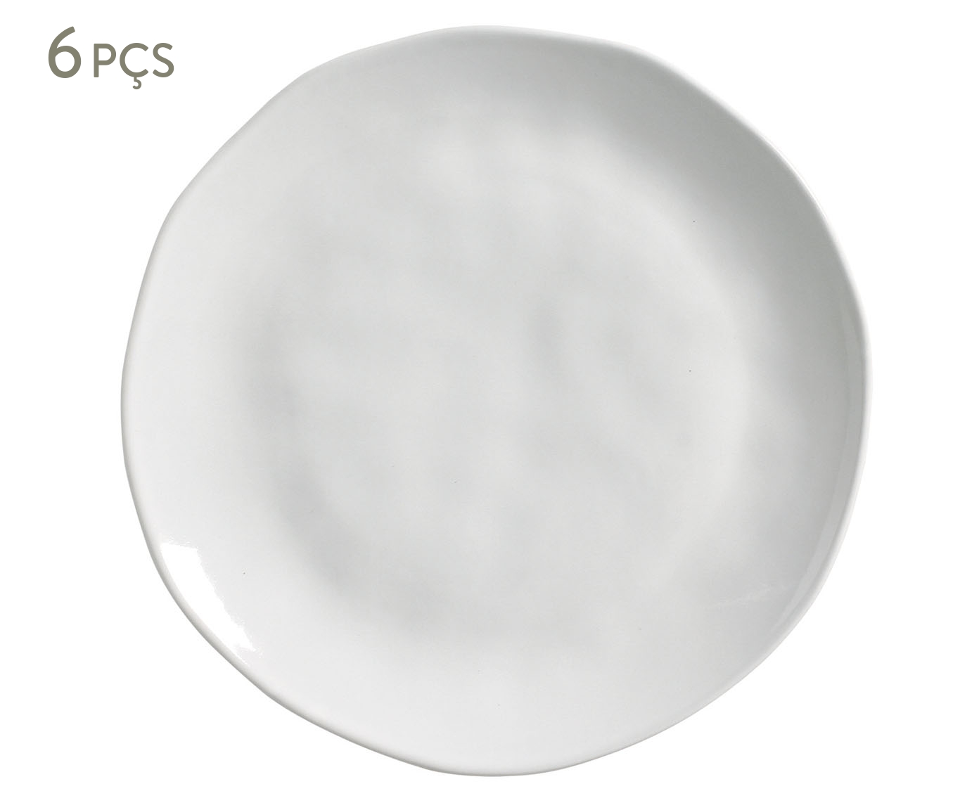 Jogo de Pratos Raso Org&acirc;nico New White image number 0