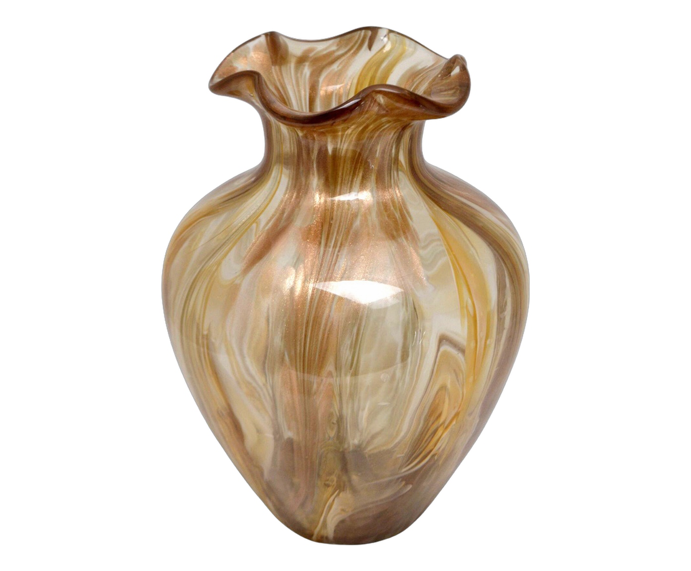 Vaso Decorativo Varnex &Acirc;mbar e Marrom image number 0