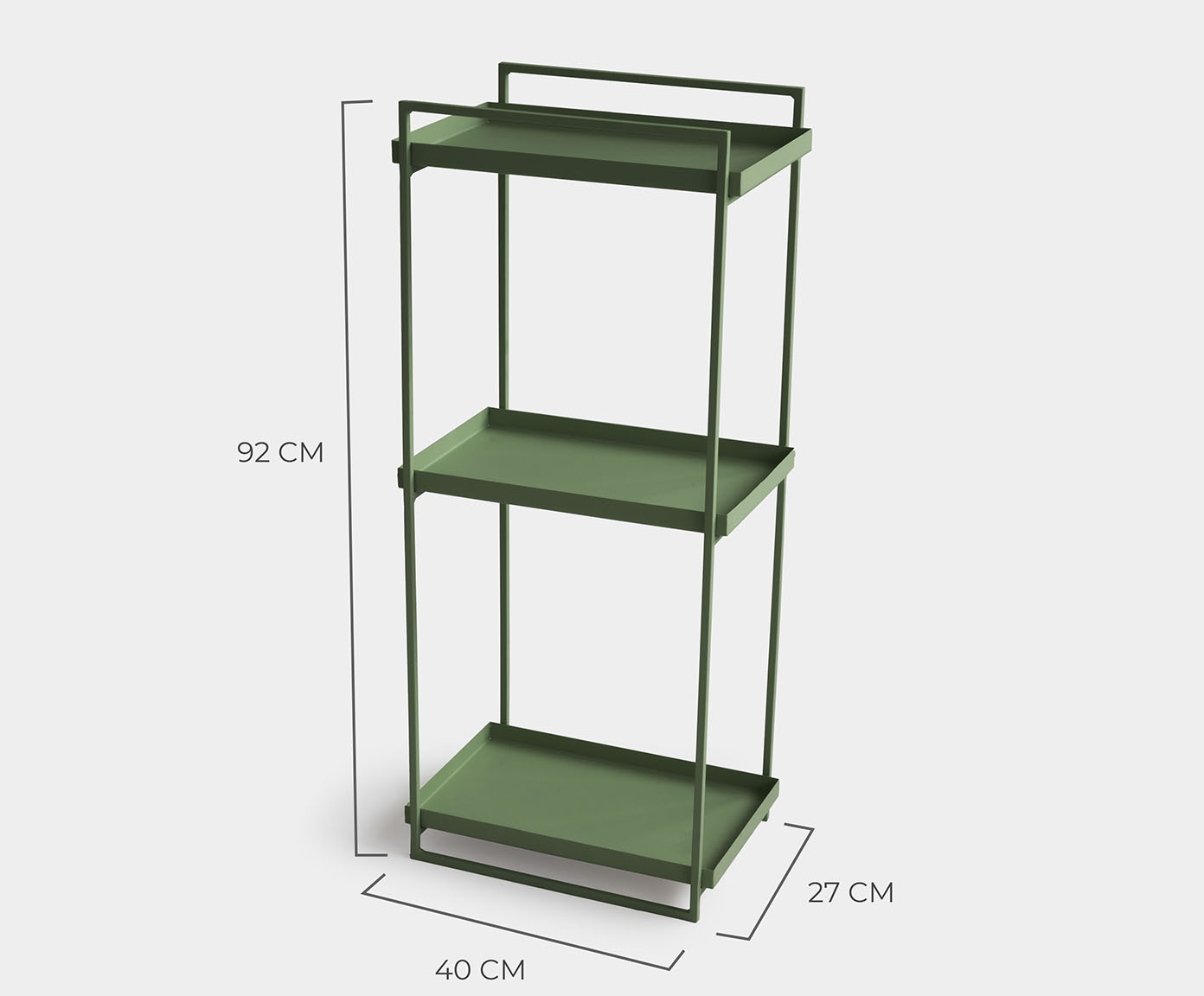 Estante Tripla Wire Verde - image 1