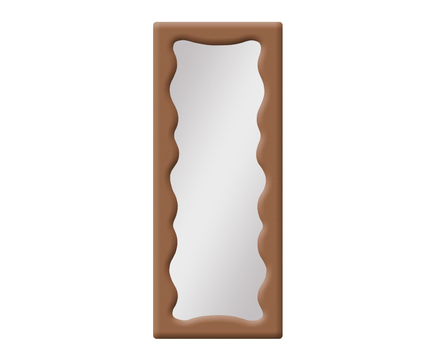 Espelho de Ch&atilde;o em Boucl&ecirc; Viena Terracota - image 0