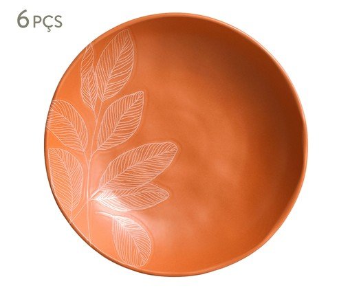Jogo de Prato Fundo Terracotado Bio Stoneware Agreste image number 0
