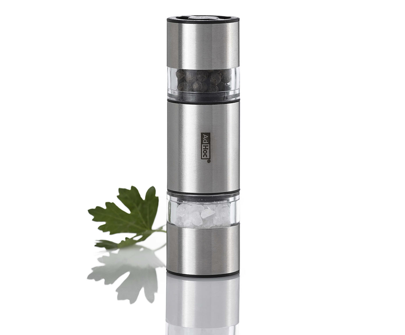Mini Moedor de Pimenta e Sal em Inox Duomill Pure image number 2