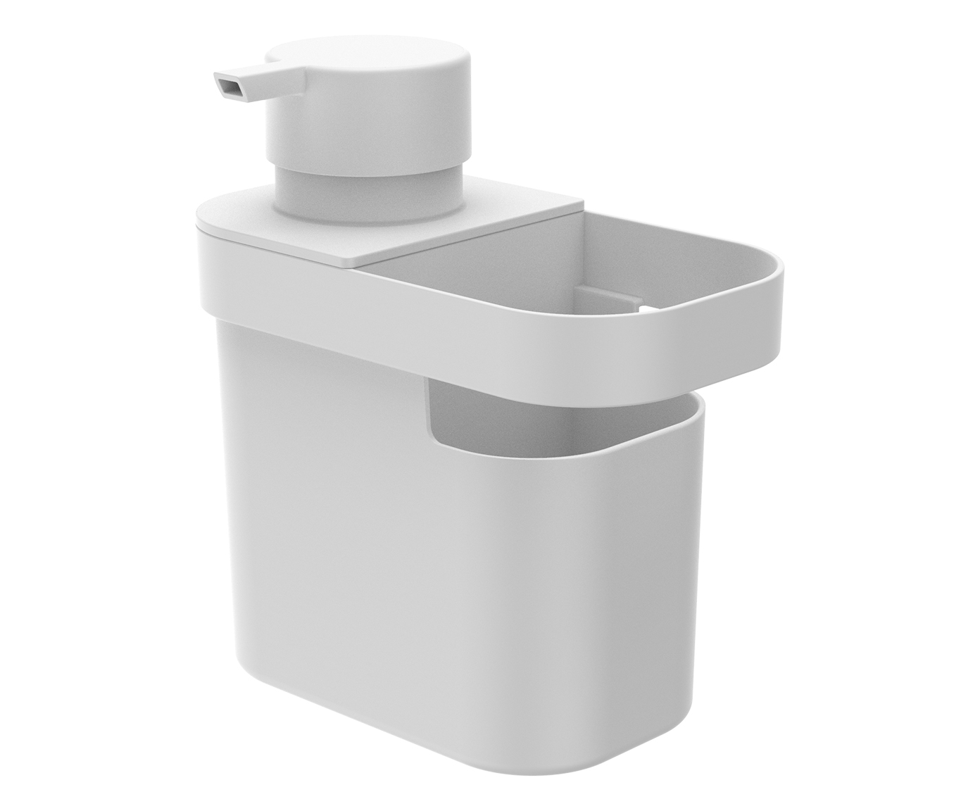 Dispenser de Detergente e Organizador Trium Branco image number 0
