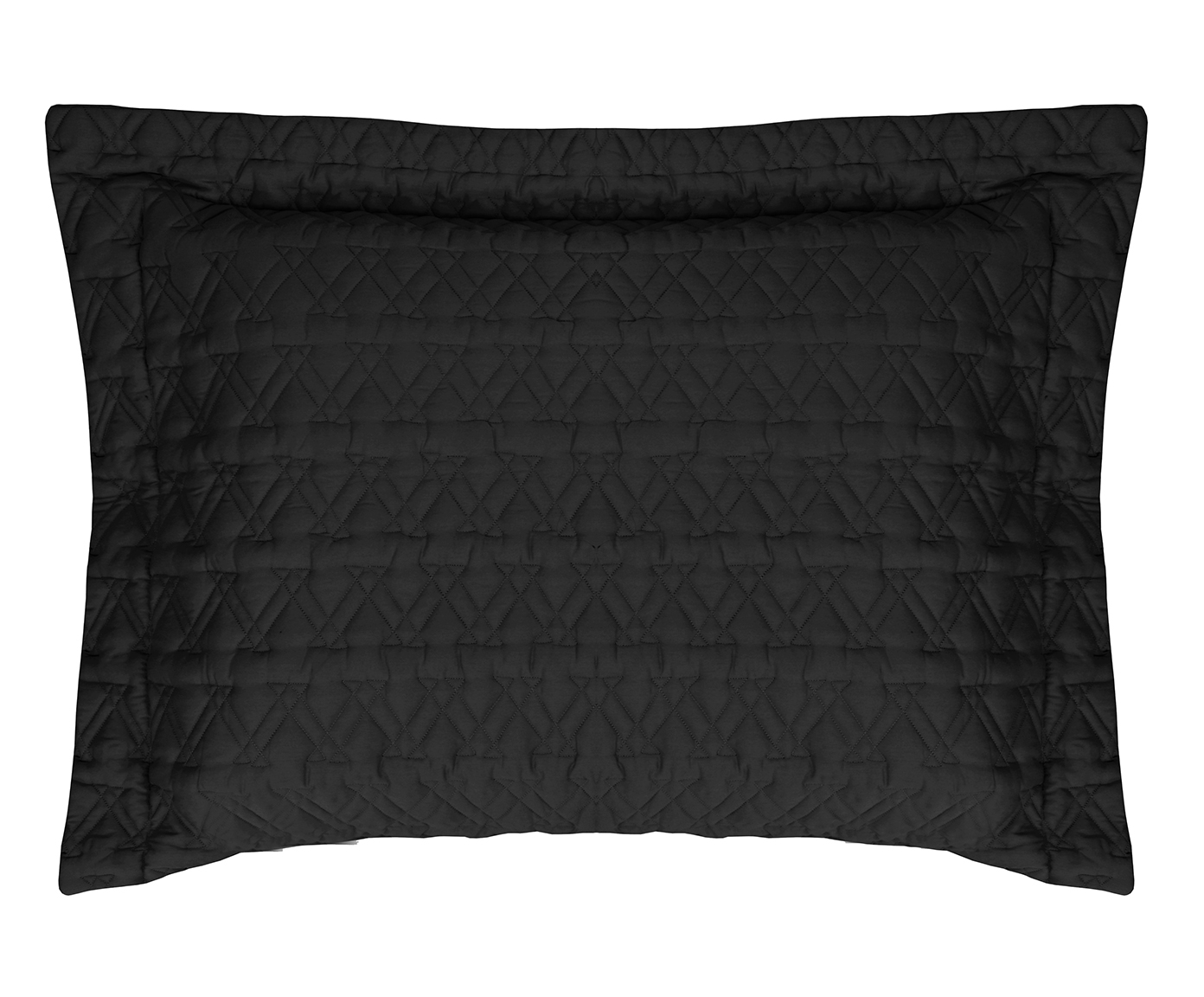 Porta-Travesseiro Acetinado St. Germain Preto 300 Fios - image 0
