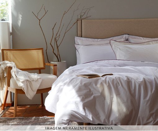 Len&ccedil;ol Superior Basics em Vivo Branco e Preto 200 Fios image number 1