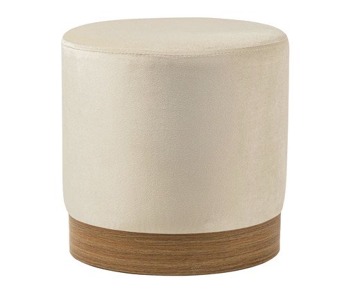 Puff em Veludo Harlow Grande Off White image number 0