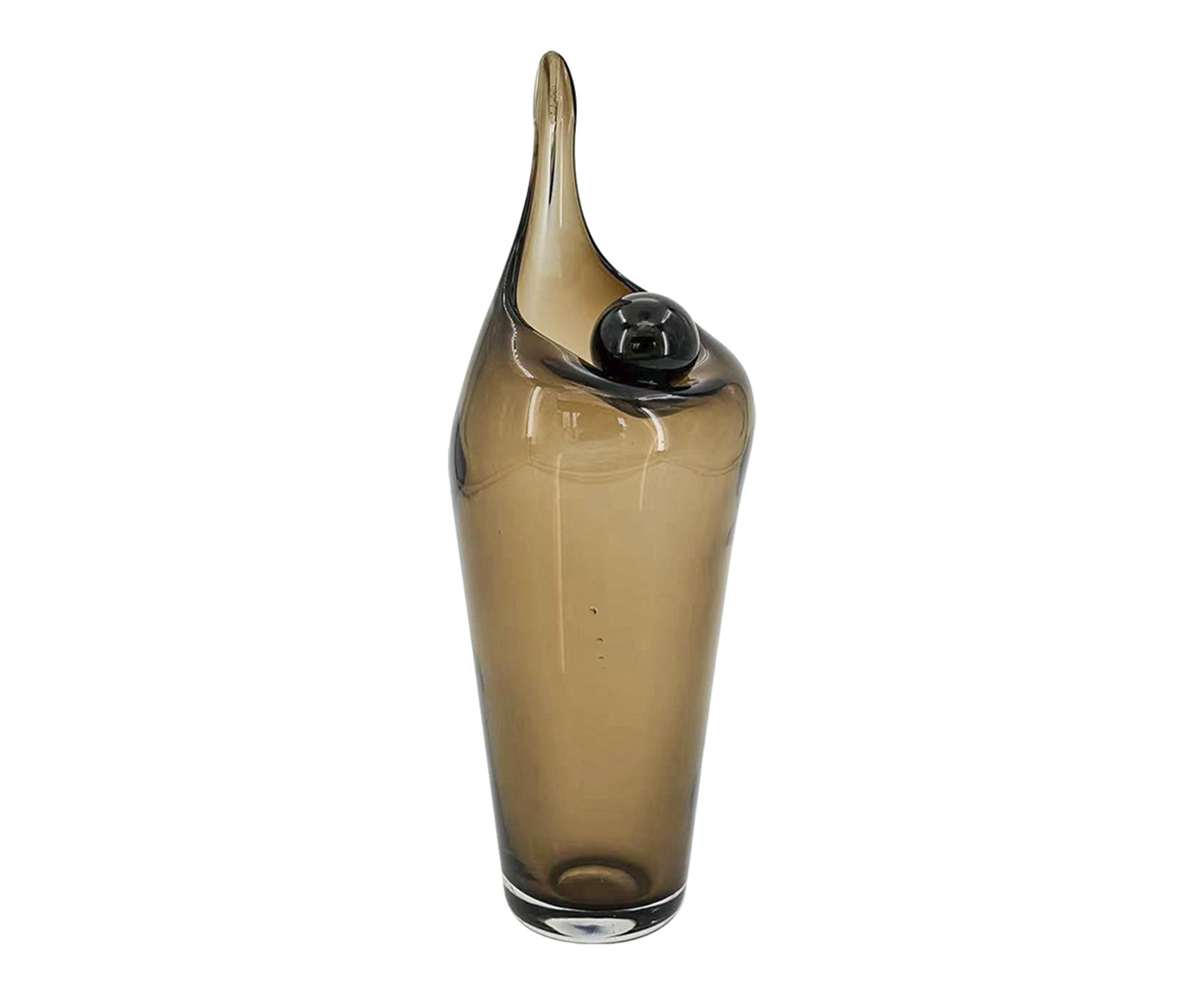 Vaso Decorativo Appuntito Fume M&eacute;dio image number 0