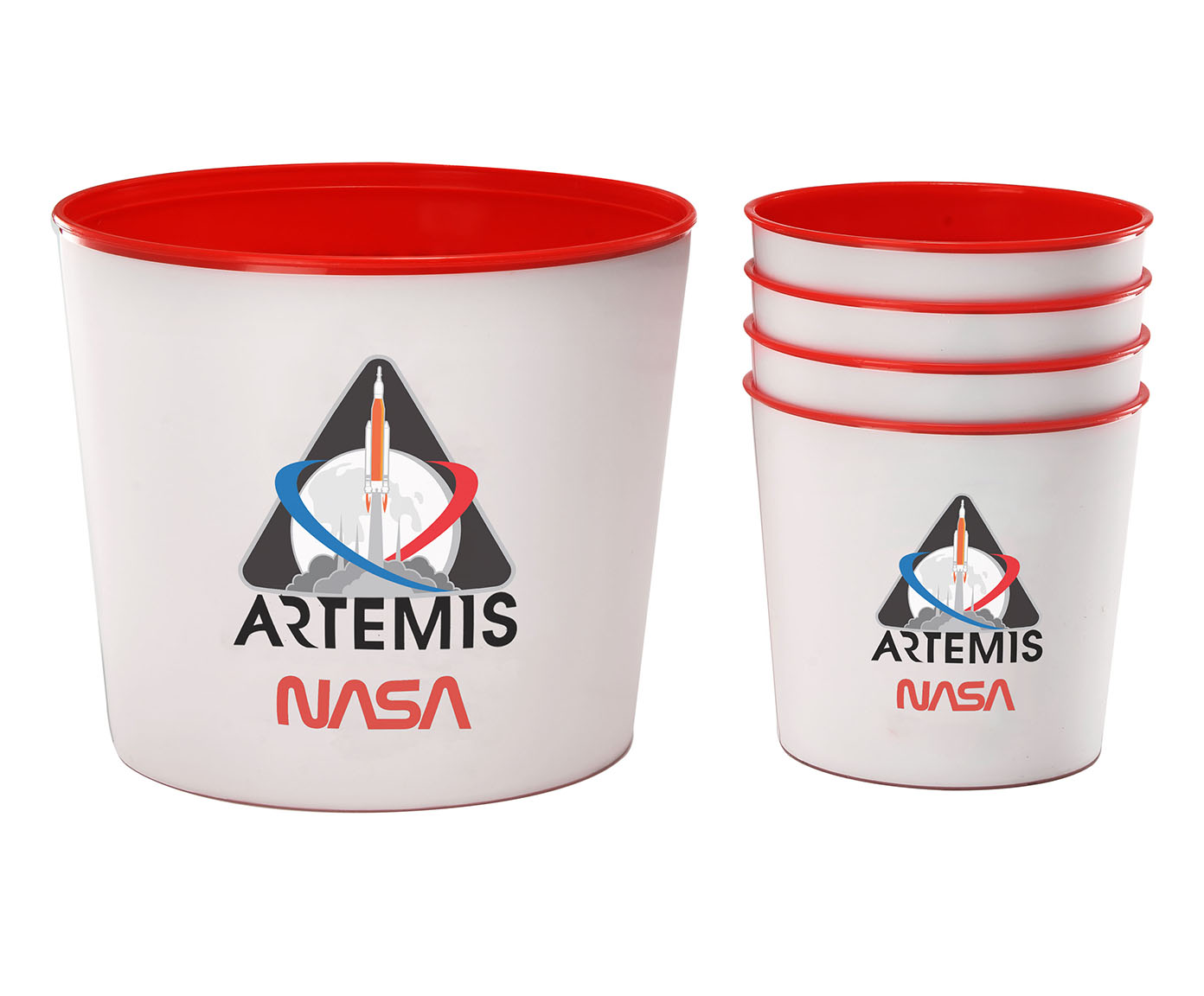 Jogo de Baldes para Pipoca Artemis Branco - image 0
