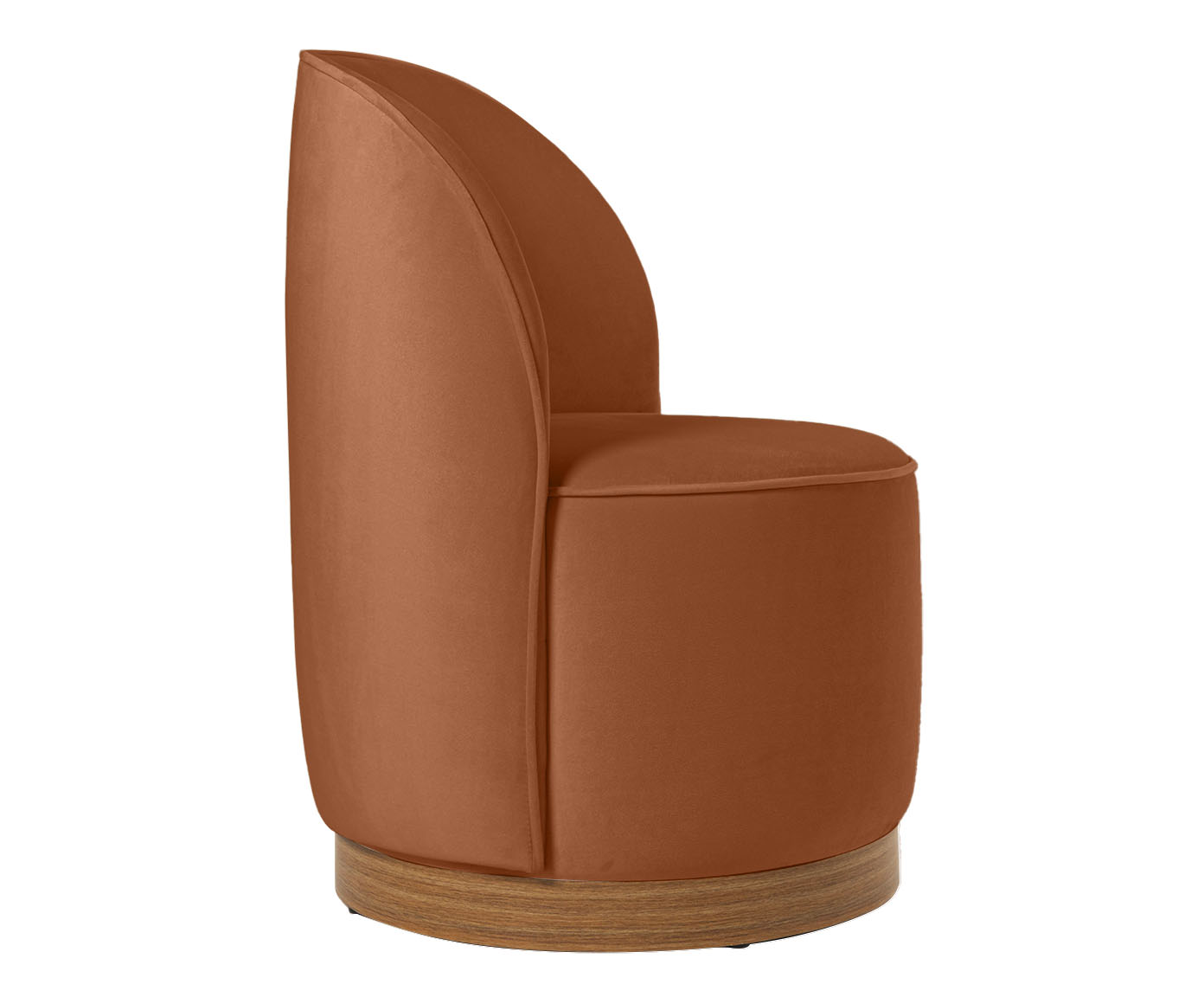 Poltrona em Veludo Harlow Cobre image number 3