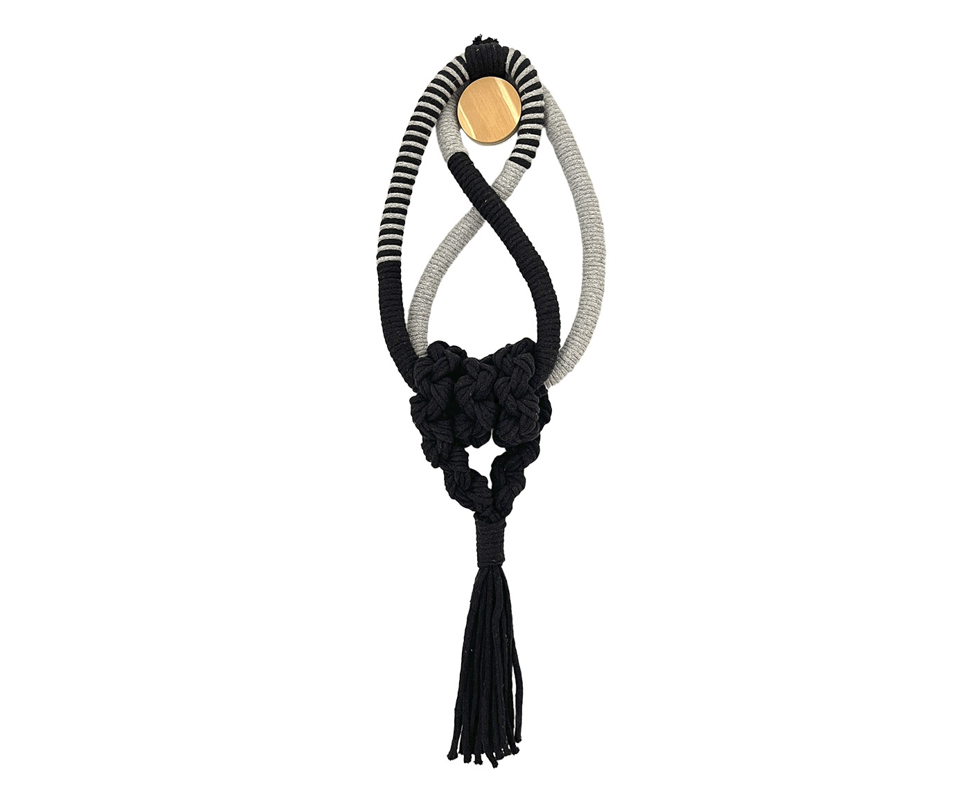 Adorno Rope Chains - Preto & Cinza - image 0