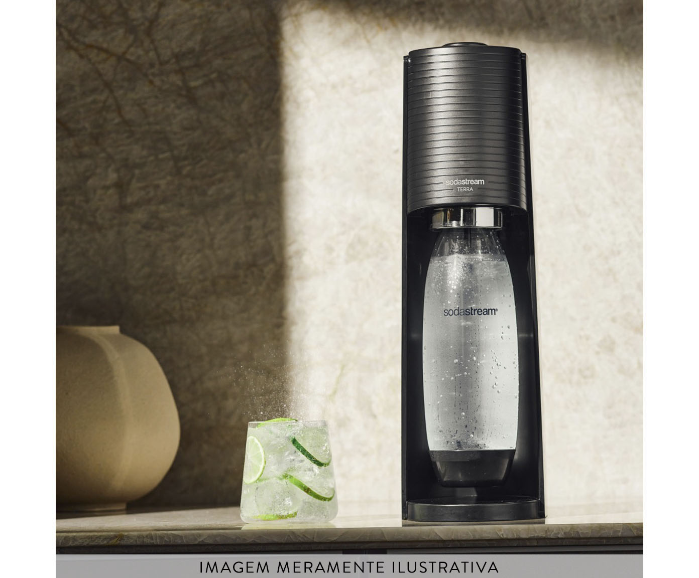 M&aacute;quina para Gaseificar &Aacute;gua Sodastream Terra Preta image number 3