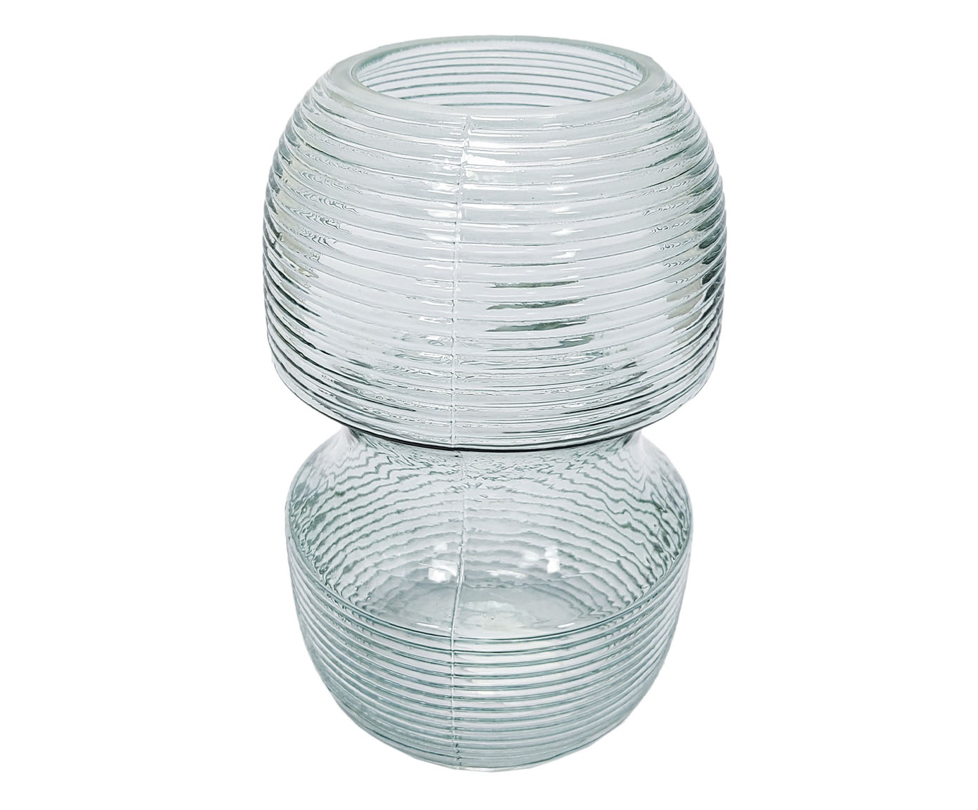 56976 - VASO EM VIDRO AZUL CLARO P image number 0