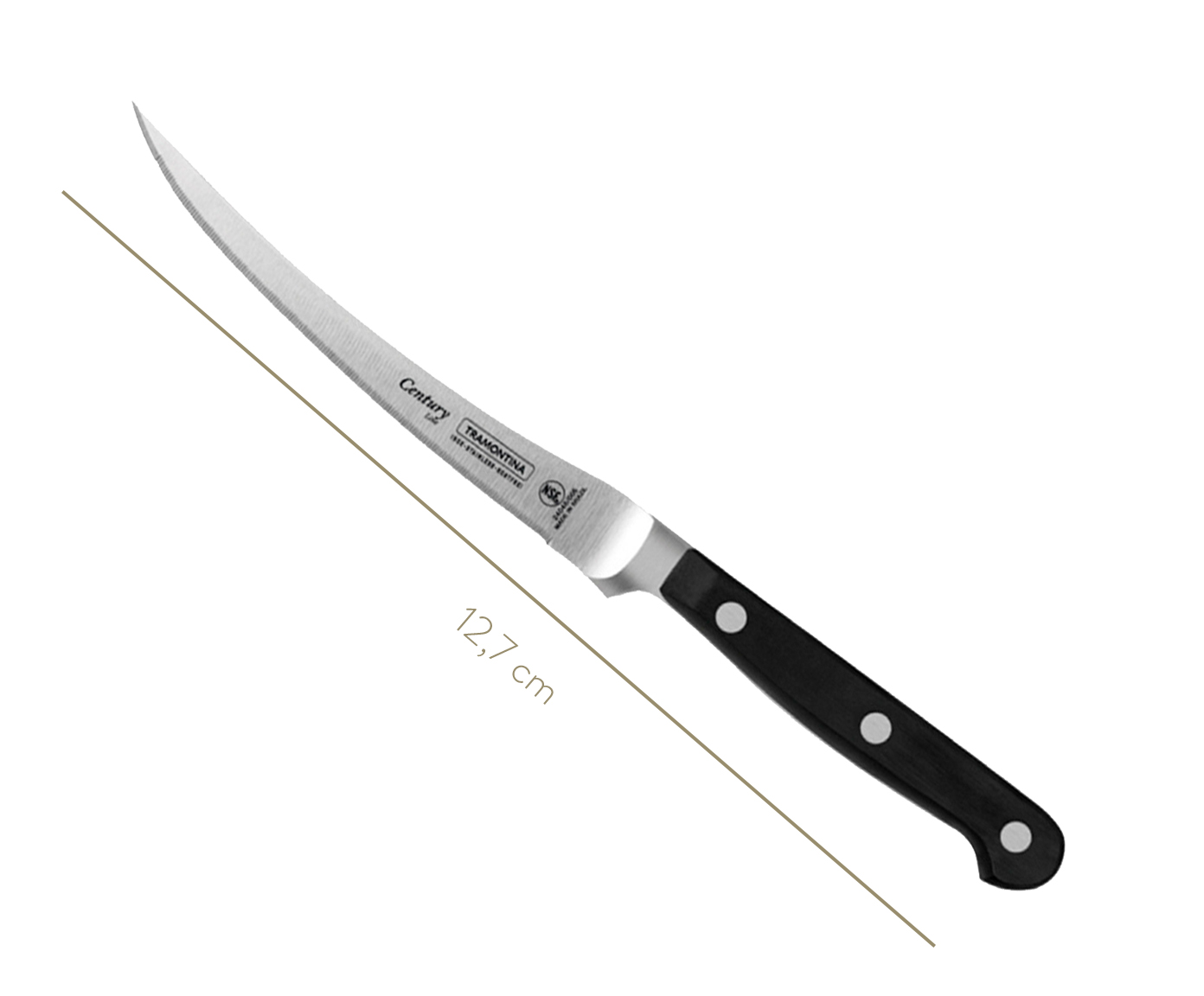 Faca para Tomate em Inox Agile 5" - Preta image number 2