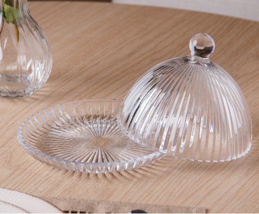 Queijeira em Cristal Renaissance Transparente image number 3