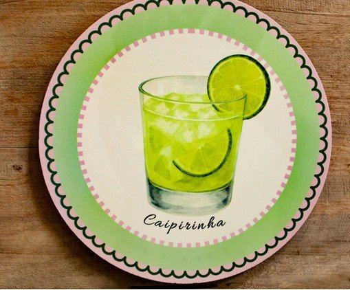 Azulejo Decorativo Redondo Caipirinha image number 1