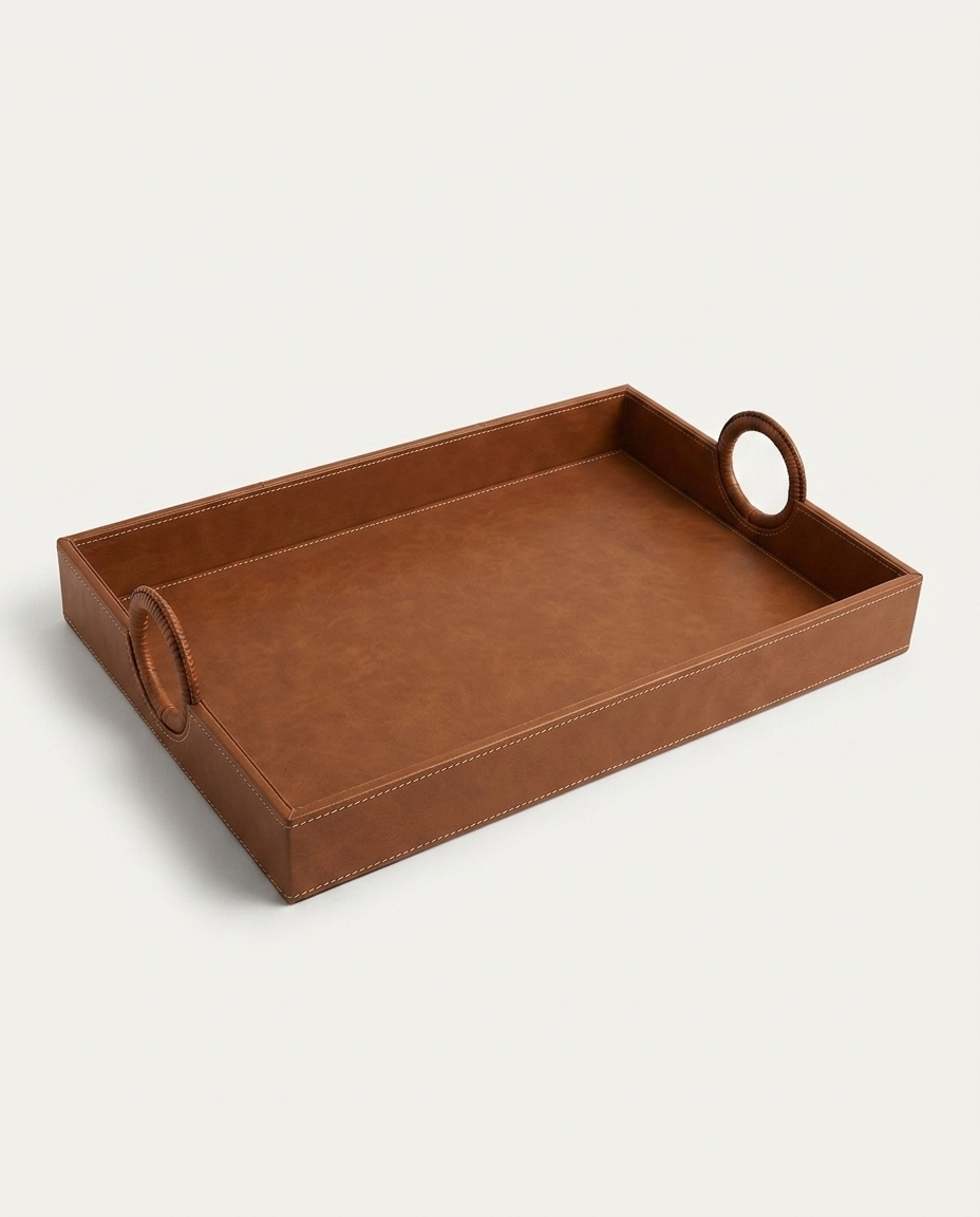 Bandeja Decorativa Decorativa Prestige Marrom image number 2