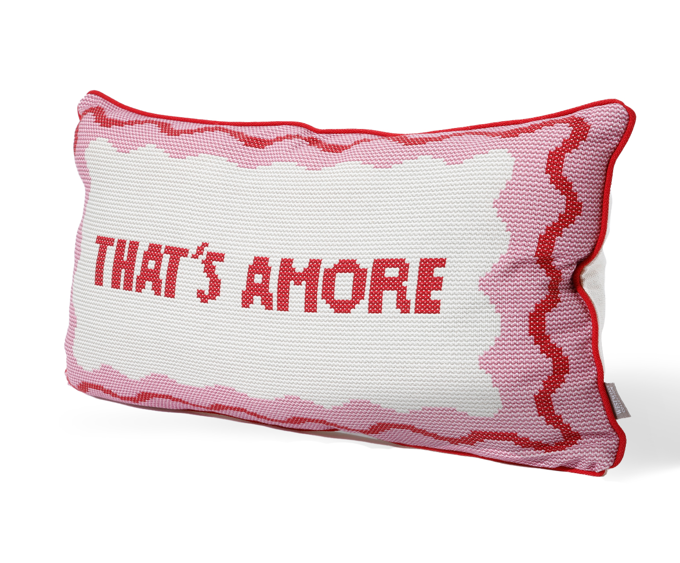 Capa de Almofada Retangular Estampada com Cordon&ecirc; Amore Rosa image number 2