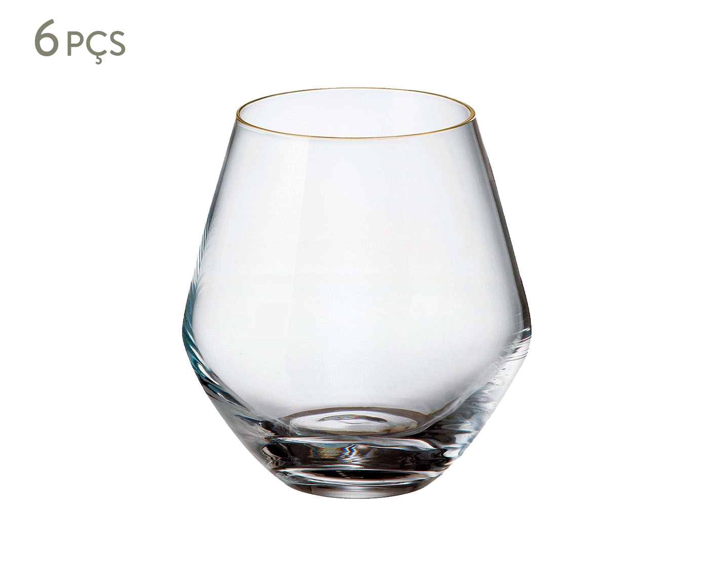 Jogo de Copos para Whisky Grus Gold Rim - image 0