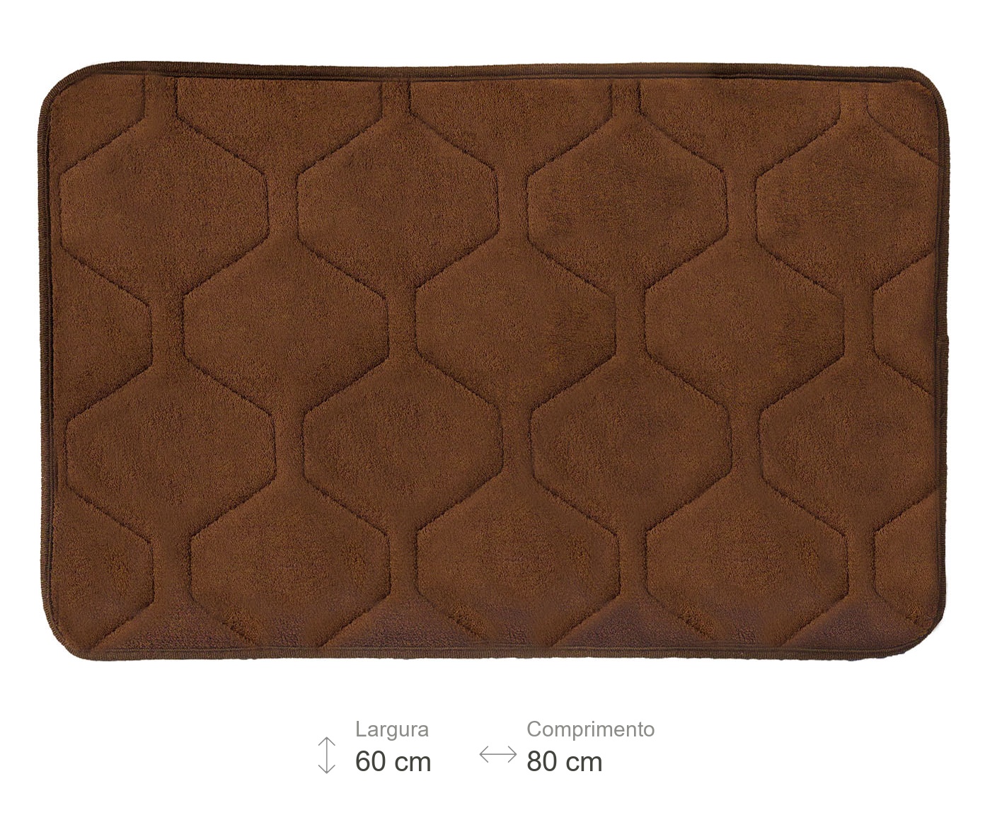 Tapete Touch Cool Marrom - 40X60cm - image 1