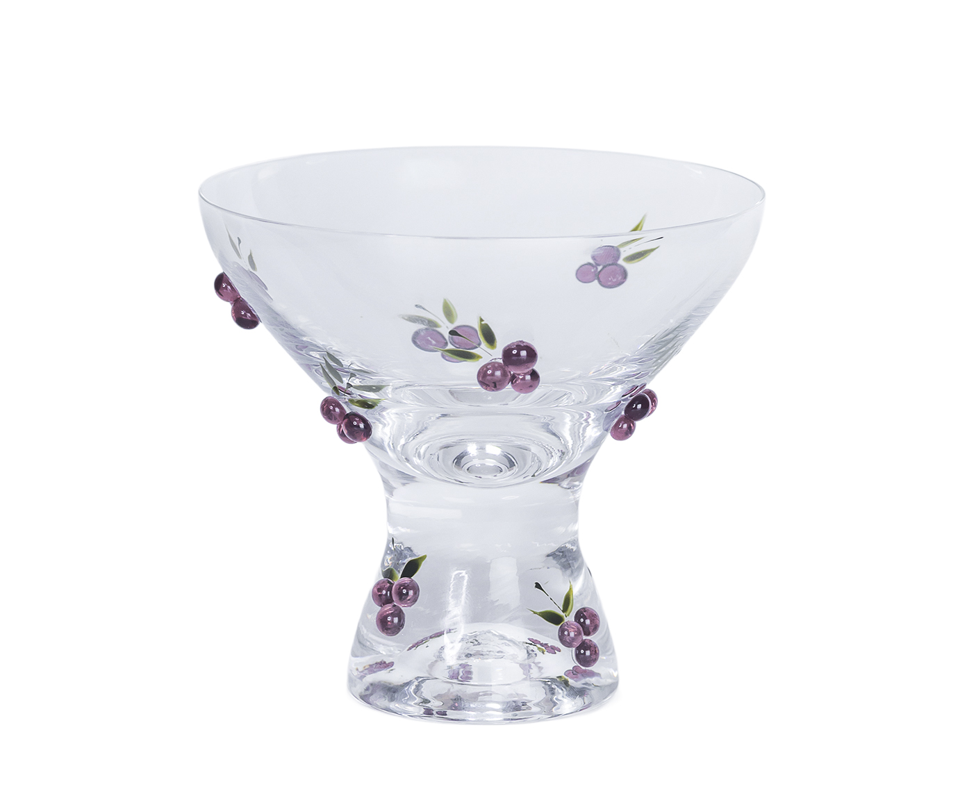 Ta&ccedil;a de Sobremesa em Cristal Uva image number 0